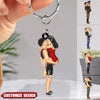 Couple Kissing - Gift For Couples - Personalized Acrylic Keychain