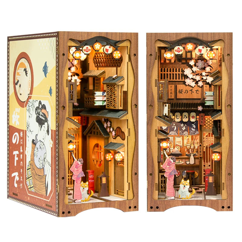 Eternal Bookstore DIY Dollhouse Kit with Lights