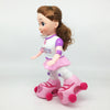 Cute pink princess ice skating doll toy