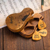 Personalised Wooden Guitar with Storage Case Engraved