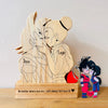 Couple - Personnage mignon de dessin animé - Puzzle en bois personnalisé