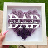 Personalized Papa Flower Shadow Box with name for Father's Day